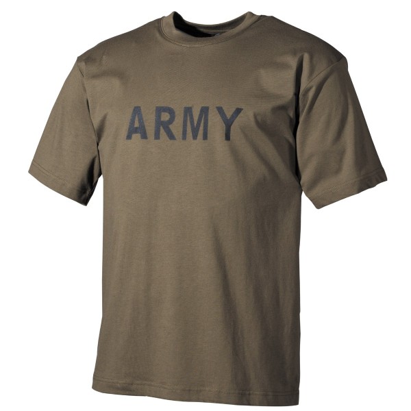 T-Shirt bedruckt 'Army' oliv