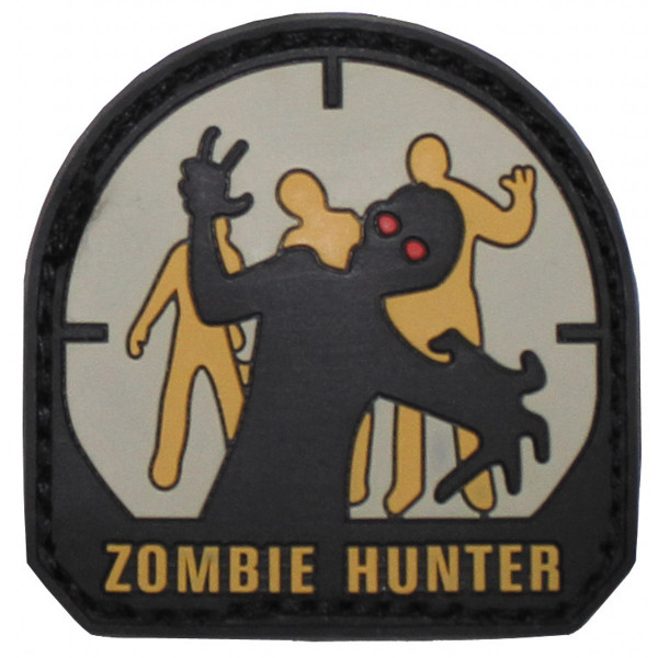 Klettabzeichen 'Zombie Hunter' Gummi