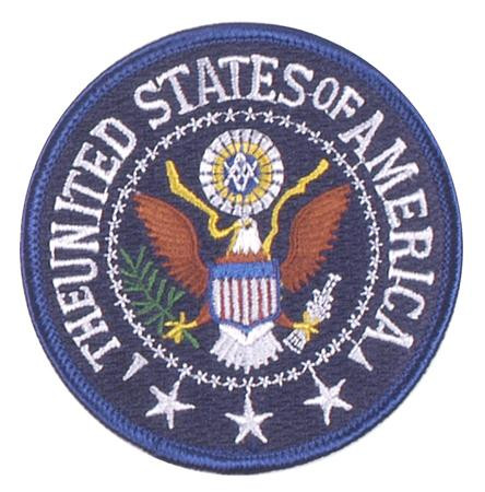 Stoffabzeichen 'Wappen des U.S. Präsidenten'