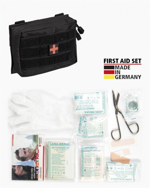 Erste-Hilfe-Set mit Tasche schwarz